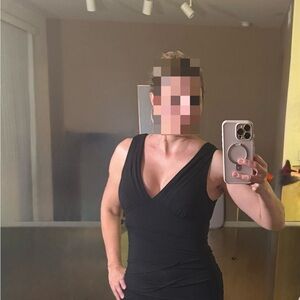 BCBGeneration Sleek Black Mini Dress